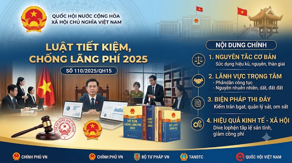 Luật Tiết kiệm, chống lãng phí 2025, số 110/2025/QH15